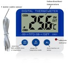 Digital Fridge Freezer Thermometer With Temperature Warning Alarm Max Min        