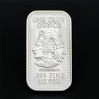 Aztec Calendar Silver Bar - 1 Oz Silver - Mayan Tenochtitlan Mexico