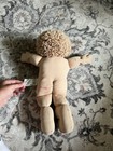 Cabbage Patch Kids Soft Body Doll Blue Eyes Brown Curly Hair 1982