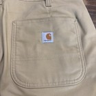 New Carhartt Womens Size 12 Rugged Flex Work Shorts Brown Tan Brand New 
