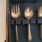 Reed   Barton Stylist Silver Plate Xxxx  - Service For 8  Antique  r  Monogram