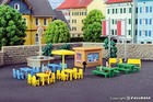 Kibri Z Scale Building structure Kit Fountain And Park Bench Accessory Set