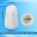 40pcs High Temperature Ceramic Wire Connectors  Nuts Insulated White