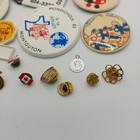 Vintage - Lot Of Enamel Pinback Button   Lapel Hat Pin Novelty  Olympics Canada