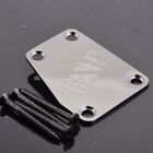 Esp Guitar Neck Plate In Black Nickel