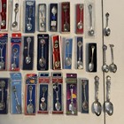  45  Vintage Spoon Collection Lot - Us States   Abroad Souvenir Bundle