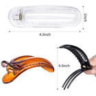 6pcs Flat Claw Clip French Concord Hair Clip Barrette For Women Thick Hair Clips
