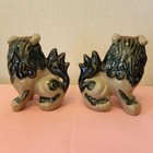 Shisa Side Standing Guardian Lion From Okinawa Ryukyu Japan Figurine Art
