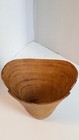 Vintage Turned Wood Live Edge Bowl Artist Signed 1985 Scandinavian 
