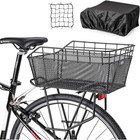 Large Bike Basket Cargo Carrier Storage Solution Commuting Travel Pets Hunting