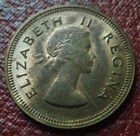1954 South Africa 1 4 Penny In Au Condition
