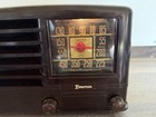 Vintage 1940   s Emerson Bakelite Vacuum Tube Brown Radio Need Repair  753 