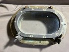 Vintage Bronze Oblong oval Portholes Glass 10 In