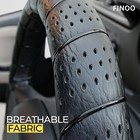 Finoo Black Lace-on Steering Wheel Cover  14   15 Inch Universal Fit  Retro Cla   