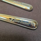 2 St  Pierre Smirnoff Silverplate Bar Cocktail Stir Spoon Silver Plate Vintage