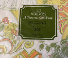 Nos Vintage Norcross Wedding Gift Wrapping Paper Sealed Rainbow Floral Butterfly