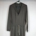 Vuori - Women s Small - Gray Long Sleeve V Neck Collared Jumpsuit Pants