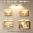 24  Wireless Picture Light For Wall  Rechargeable Art Light   24 Inch Gold