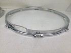 Vintage Ludwig Silver Nickel Metal Hoops Rims 1960s Lot Of 3