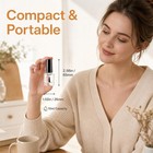 20pcs Empty Nail Polish Bottles  Clear Glass Refillable Bottles Container Wit   