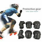 6pcs Sml Skating Protective Gear Sets Elbow Knee Pads Bike Skateboard Adult Kid