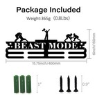 1set Medal Holder Wrestling Medals Display Motivating Word Beast Mode