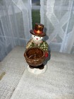 Yankee Candle Christmas Snowman Cowboy Tea Light Candle Holder New
