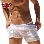 Men s See-through Swim Shorts Swimwear Quick Dry Swimming Trunks Boxer Briefs