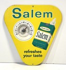 1950 s Vintage Salem Cigarettes Advertising Metal Thermometer Sign