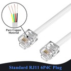 Phone Cord 25ft  Landline Telephone Cable With Rj11 Plug  Includes Telephone Inl