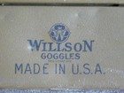 Vintage Aviation Motorcycle Wilson Goggles Tin Box Container   no Goggles  