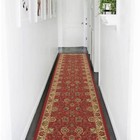 Red Oriental Rug Runner Non-slip Safety Backing Traditional Floral  Approx 3x10