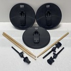 Alesis Black Cymbals With Mounts And Drum Sticks