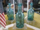 mint  Teal 1850 s Iron Pontil Blob Lip Rice   Mc_ Kinney Mineral Water philada_