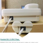 Phone Extension Cord100 Ft Phone Cord Telephone Cable With Standard Rj11plu