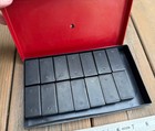 Vintage Dominoes Dominos Crisloid Top Grade  Box With Black Dominoes
