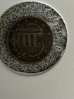 1853 Three 3 Cent Silver Fine Condition Free Shipping 