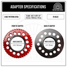 5 Lug Knock Off Lowrider Wire Wheel Adapters   5x4 5  5x4 75  5x5   Set Of 4