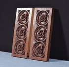 Pair Of Antique French Gothic Revival Panels Highly Carved Solid Oak Wood