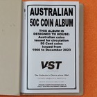 Vst Australia Australian 50c Coin Album Collection Folder 1966-dec 2023