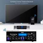 Pyle Compact Stereo Amplifier Bluetooth 200w Desktop Amp Pda612bu 5
