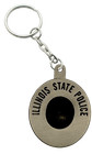 Illinois State Police Metal Key Fob  Trooper Smokey Cap