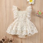Newborn Baby Girl Outfits Clothes Romper Lace Tutu Dress Jumpsuit Bodysuit Set