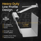Quick-screw 6  Gutter Hangers - Heavy Duty Hidden Gutter Brackets With Pre-assem