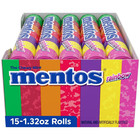 Mentos Chewy Mint Candy Roll  Rainbow  14 Pieces Per Roll  15 Count Pack   Indiv
