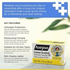 Asepso Antibacterial Soap Bar  Lemon  4pk X 80g 2 8 Oz   Usa Fda Registered
