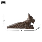 Cast Iron Dog Door Stop Scottish Terrier Wedge Stopper Rustic Vintage Look Decor