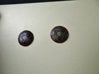 Antique Button Collection 2 Fancy French Champleve Enamel Kalaidescope Circles