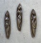  250 - Chalkware Muses Wall Sculpture Vintage Set Of Three Mcm Home Decor - Sale