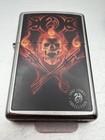 2026 Anne Stokes Flaming Skull Chrome Zippo Lighter New 47578